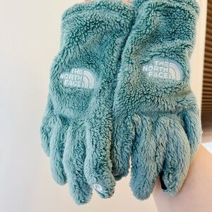The North Face Soft Blue Fleece Gloves